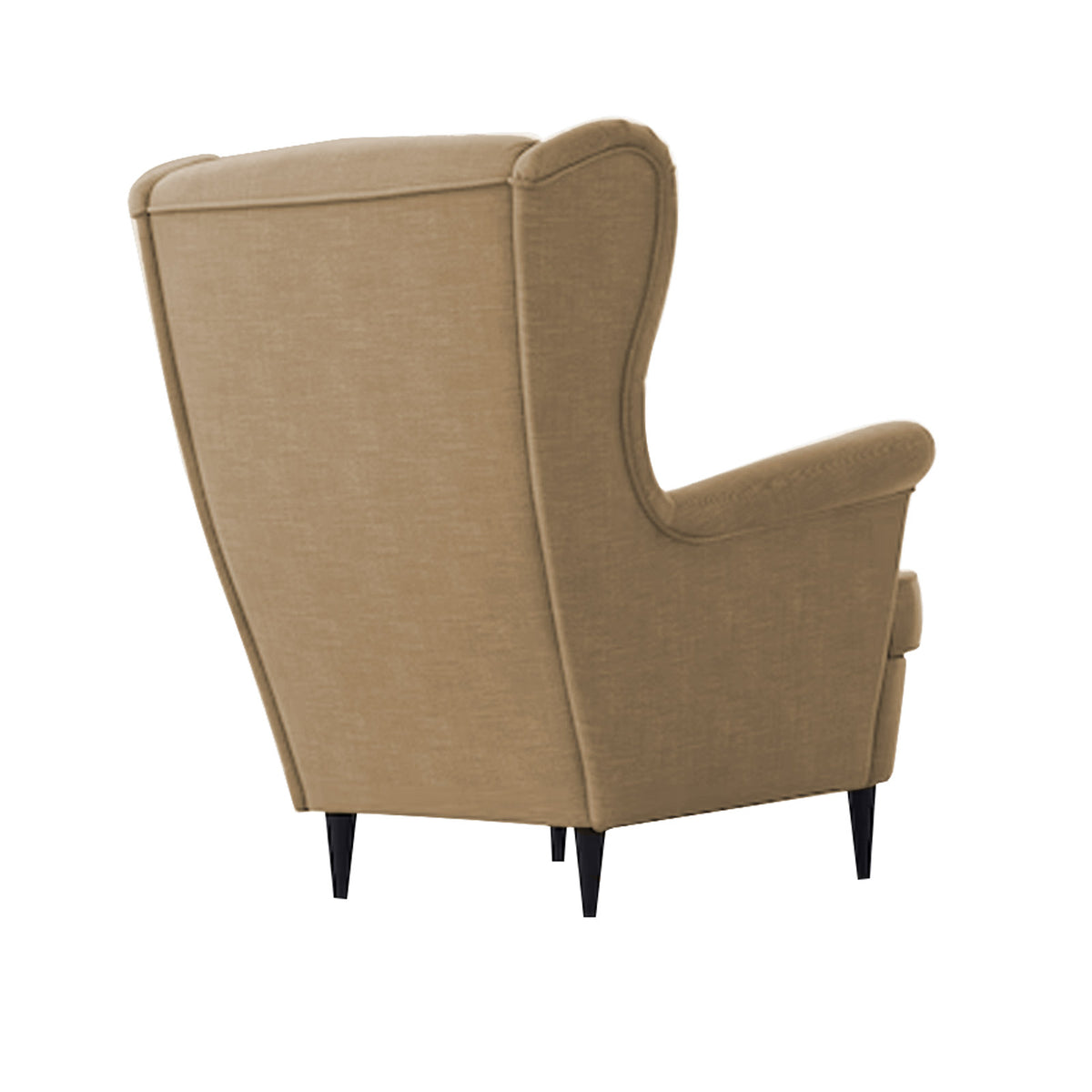 Linen Chair king with Two Wings - E3 Light Beige