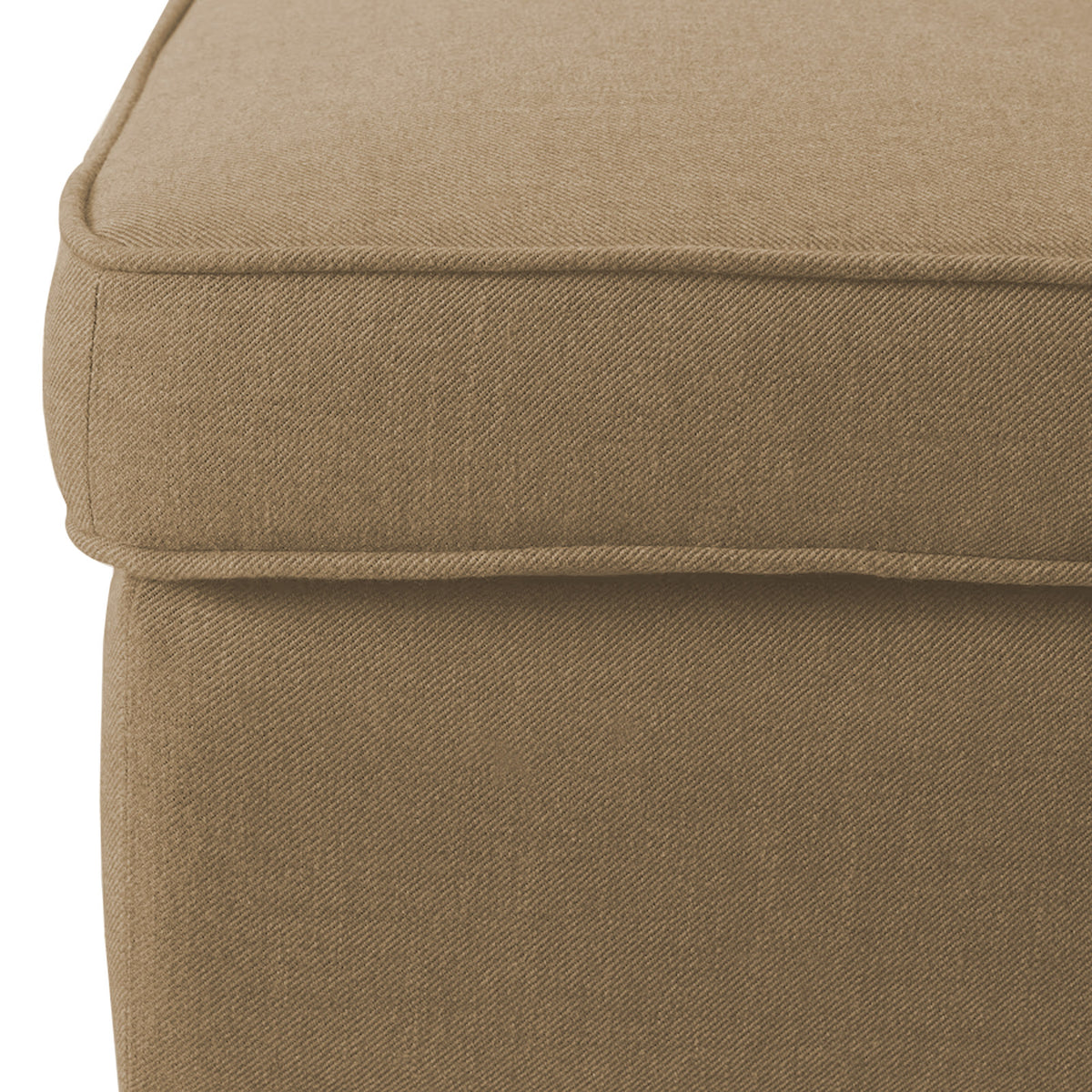 Linen Chair Footstool with Elegant Design - E3 Beige