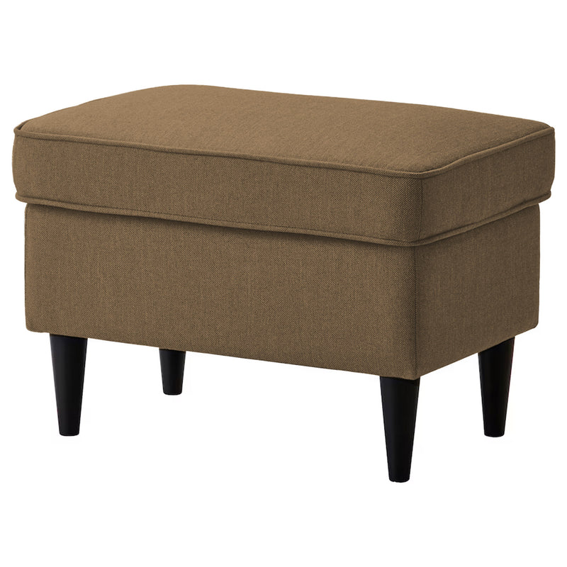 Linen Chair Footstool with Elegant Design - Brown - E3