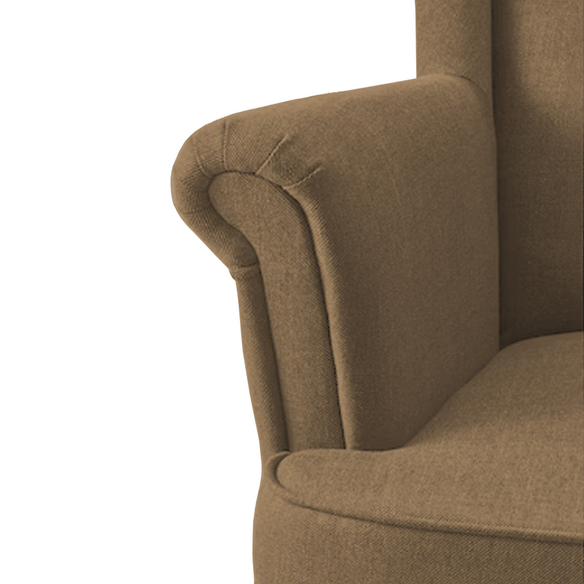 Linen Chair king with Two Wings - E3 Brown