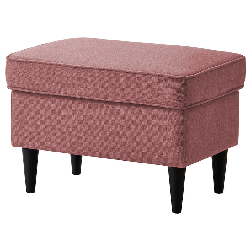 Linen Chair Footstool with Elegant Design - Dark Pink - E3