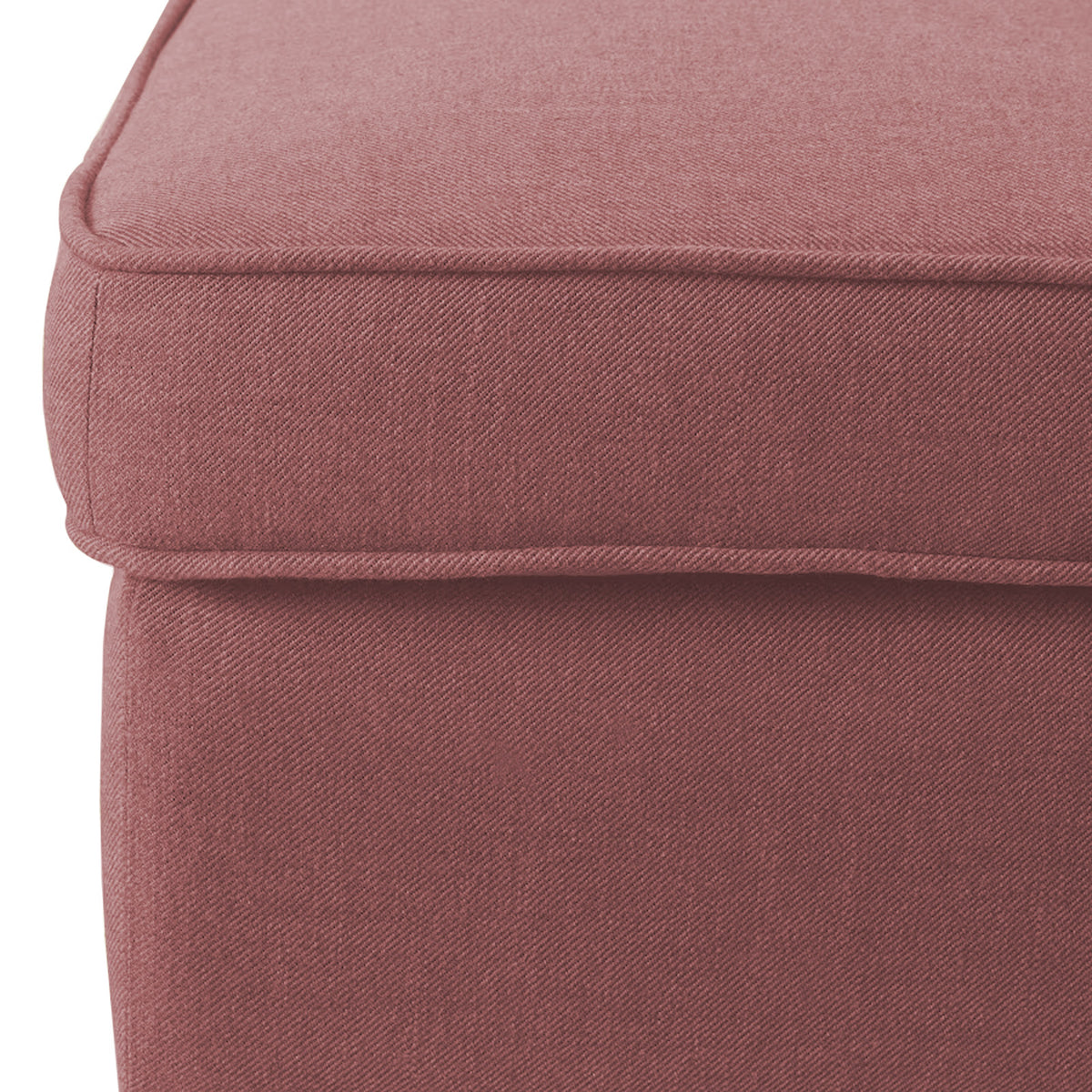 Linen Chair Footstool with Elegant Design - E3 Dark Pink
