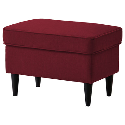 Linen Chair Footstool with Elegant Design - Burgundy - E3