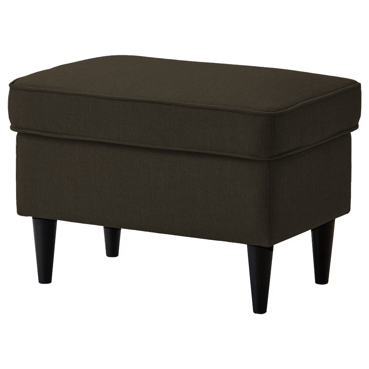 2 Pieces Linen Chair king with Two Wings And FootStool - E3 Dark Brown