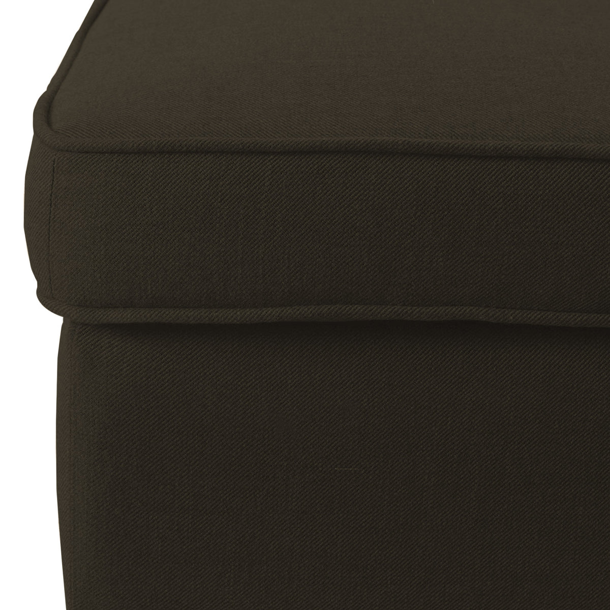 Linen Chair Footstool with Elegant Design - E3 Dark Brown