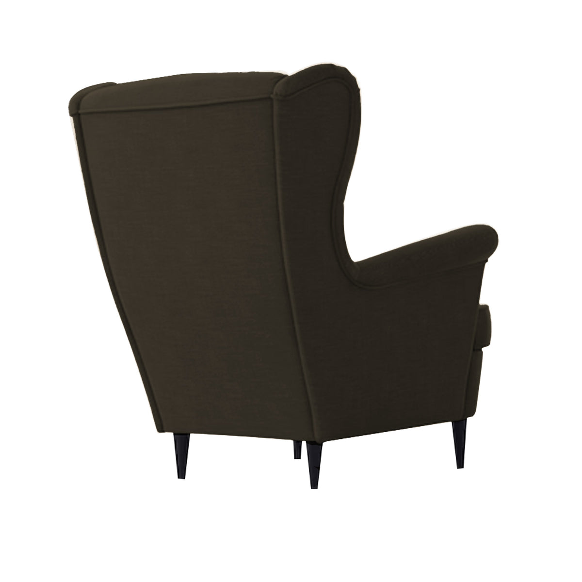 Linen Chair king with Two Wings - E3 Dark Brown
