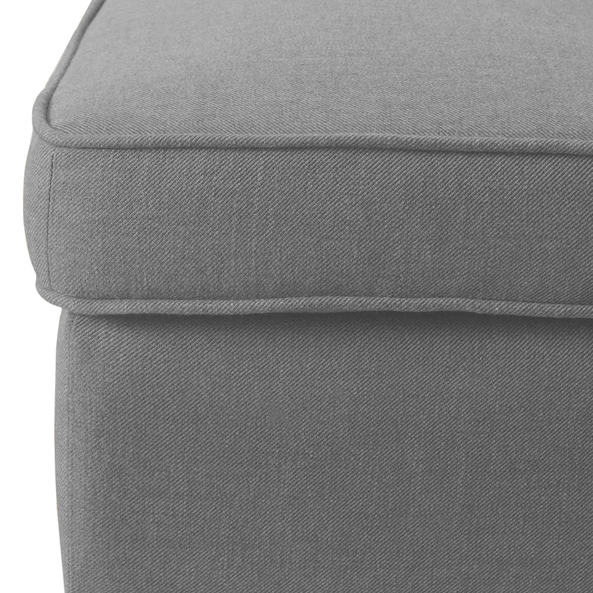 Linen Chair Footstool with Elegant Design - E3 Light Grey