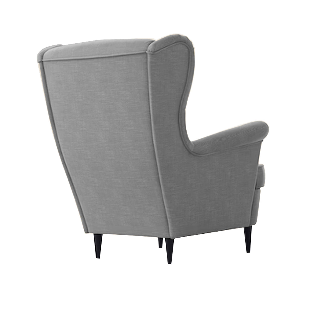 Linen Chair king with Two Wings - E3 Light Grey