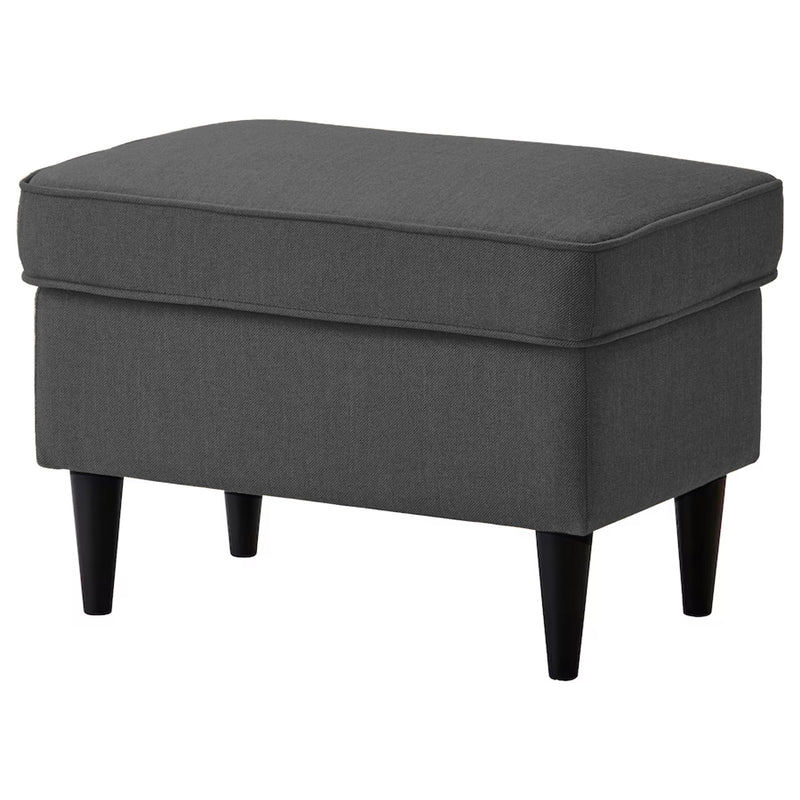 Linen Chair Footstool with Elegant Design - Dark Gray - E3