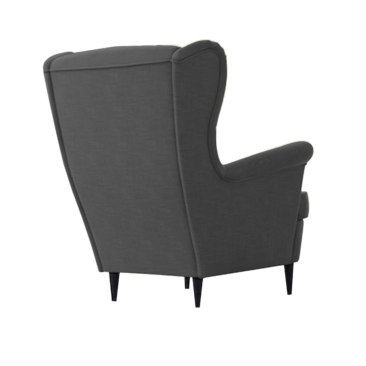 Linen Chair king with Two Wings - E3 Dark Grey