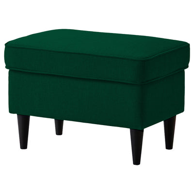 Linen Chair Footstool with Elegant Design - Dark Green - E3