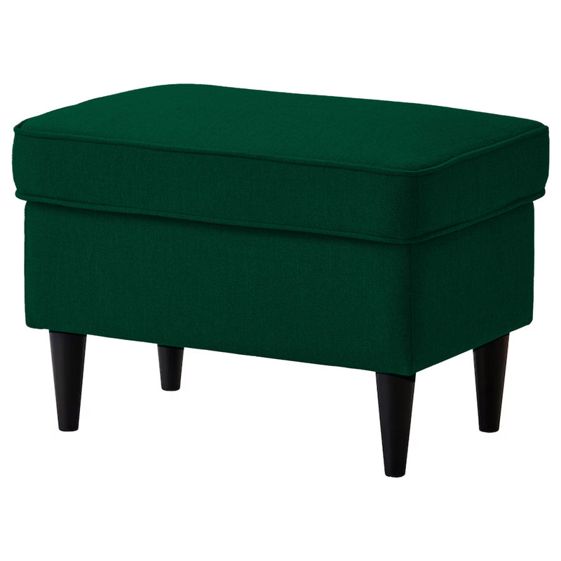Linen Chair Footstool with Elegant Design - Dark Green - E3