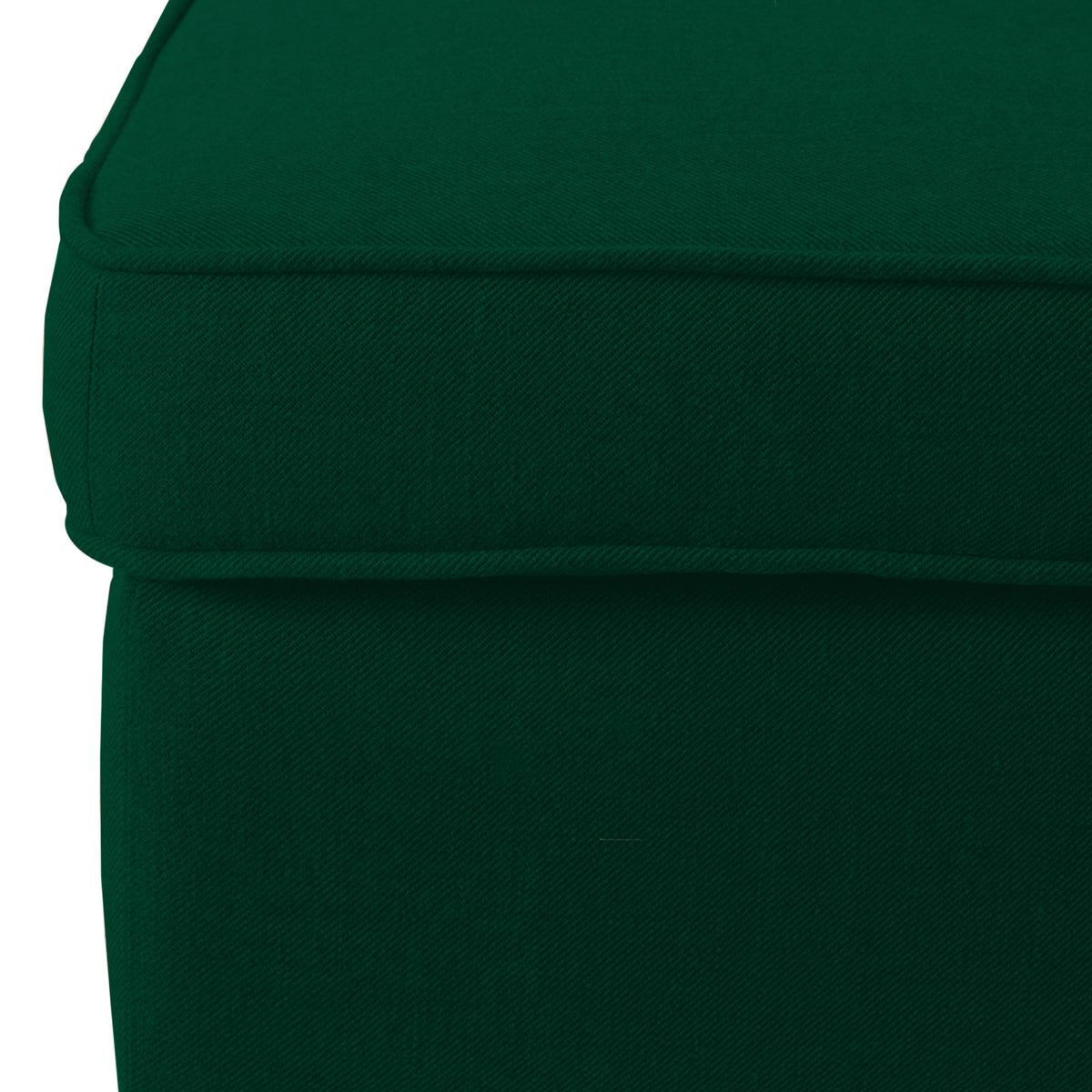 Linen Chair Footstool with Elegant Design - E3 Dark Green