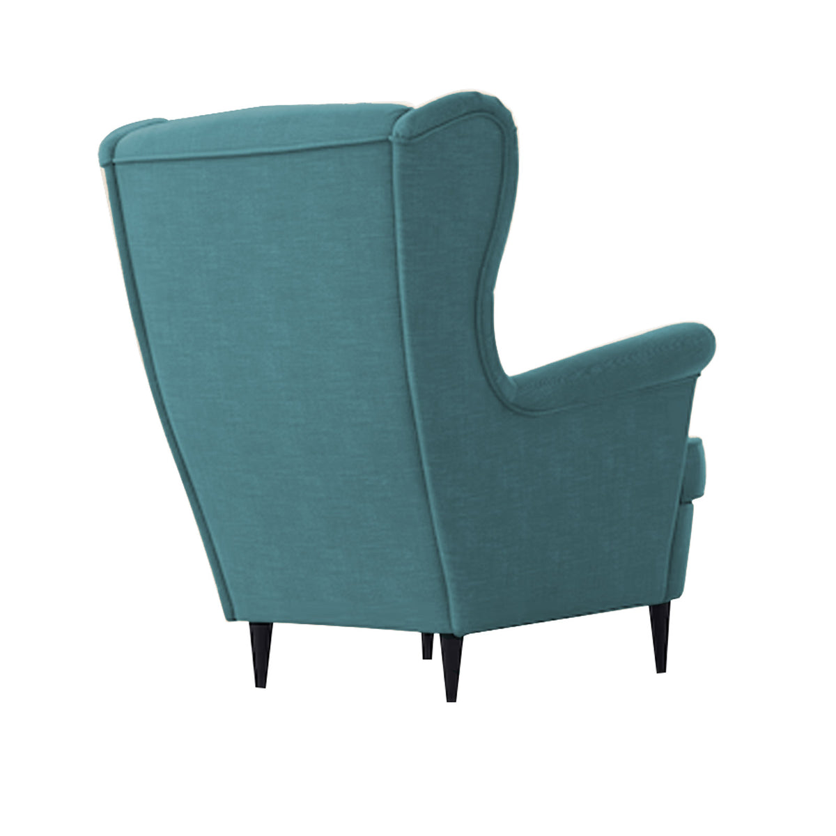 Linen Chair king with Two Wings - E3 Turquoise