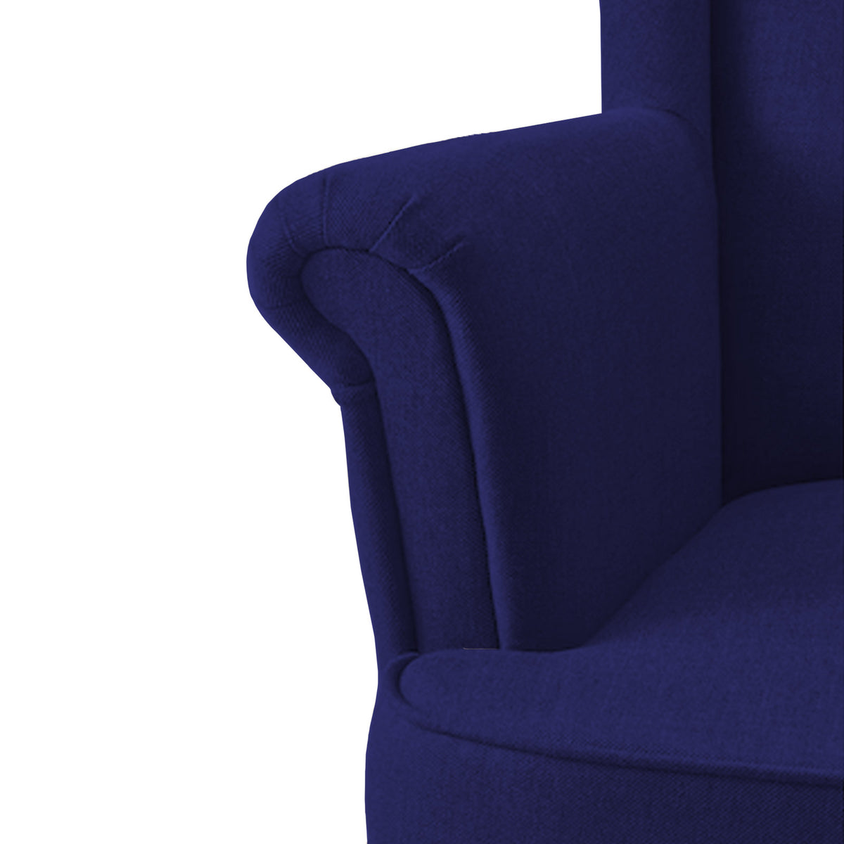 Linen Chair king with Two Wings - E3 Dark Blue