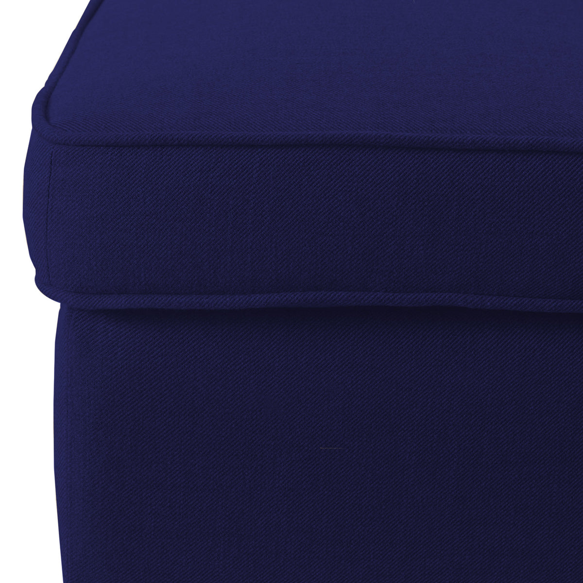 Linen Chair Footstool with Elegant Design - E3 Dark Blue