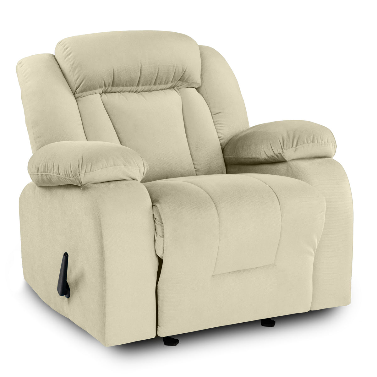 Velvet Classic Recliner Chair - NZ50 Light Beige Rocking