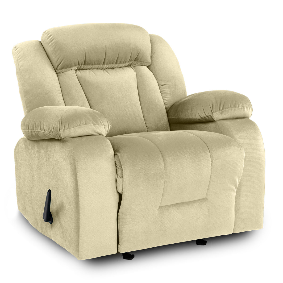 Velvet Classic Recliner Chair - NZ50 Dark Ivory Rocking