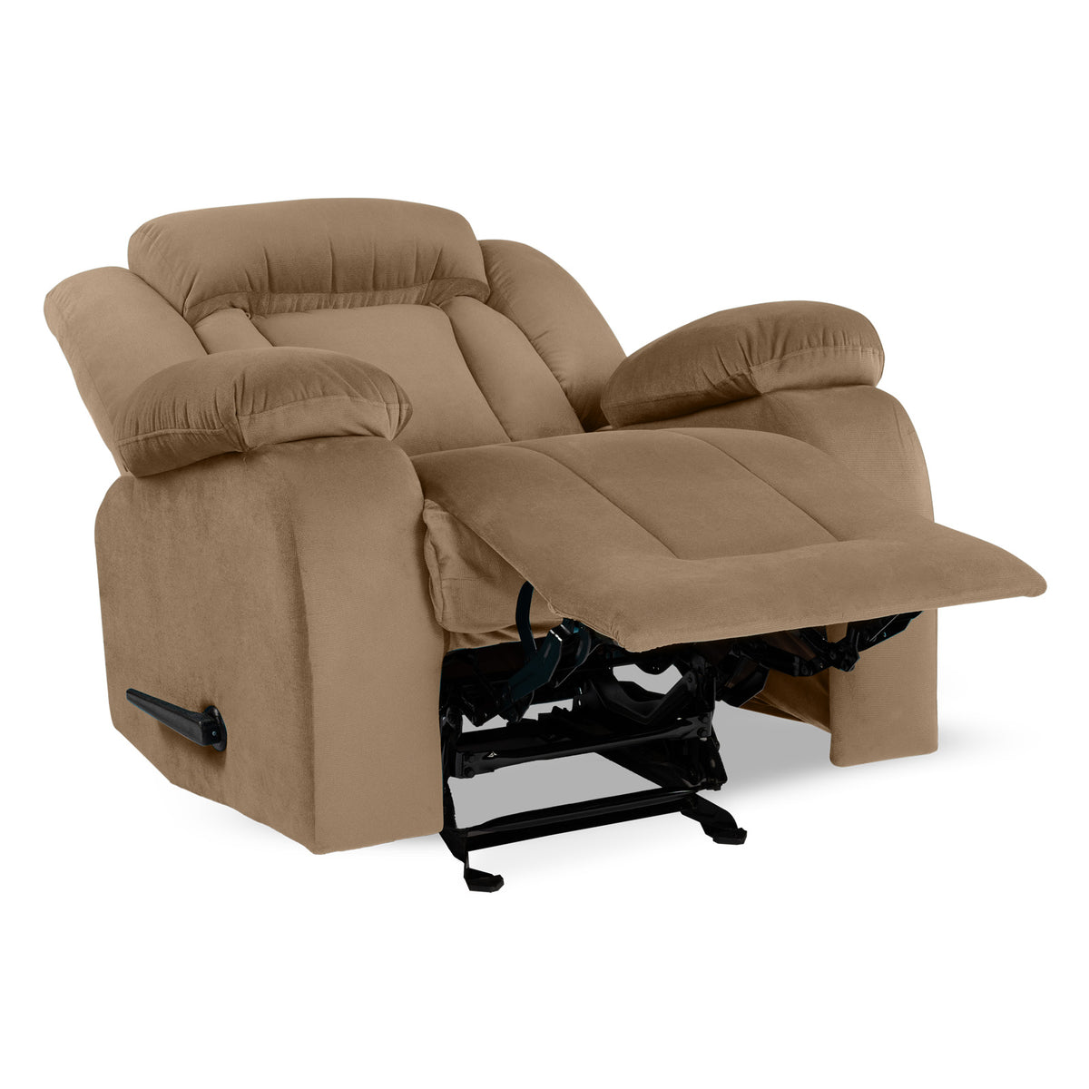 Velvet Classic Recliner Chair - NZ50 Light Brown Classic