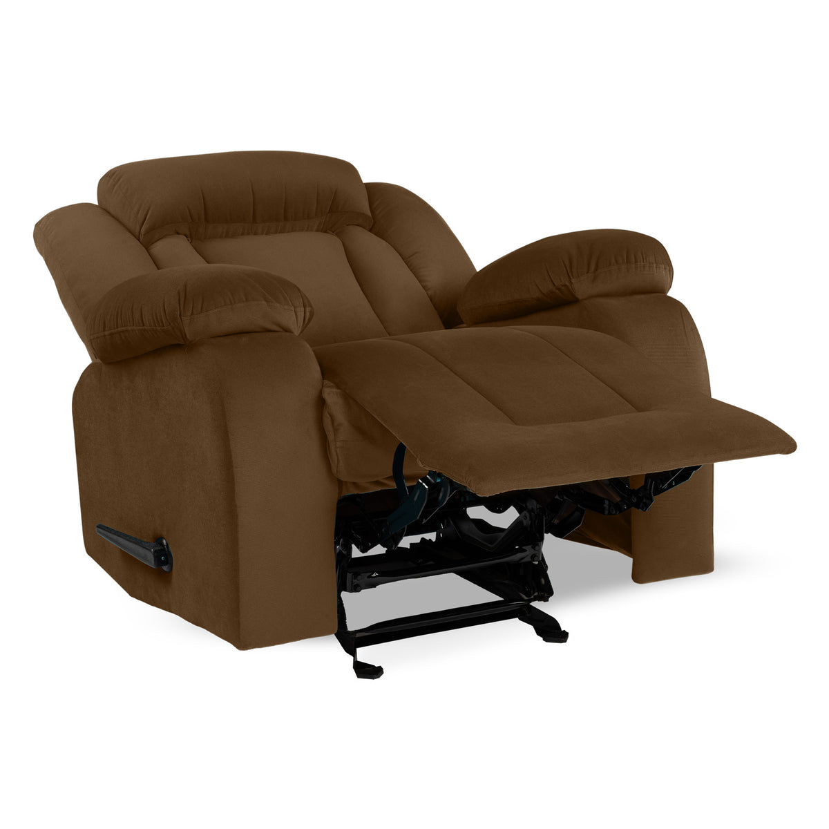 Velvet Classic Recliner Chair - NZ50 Brown Rocking
