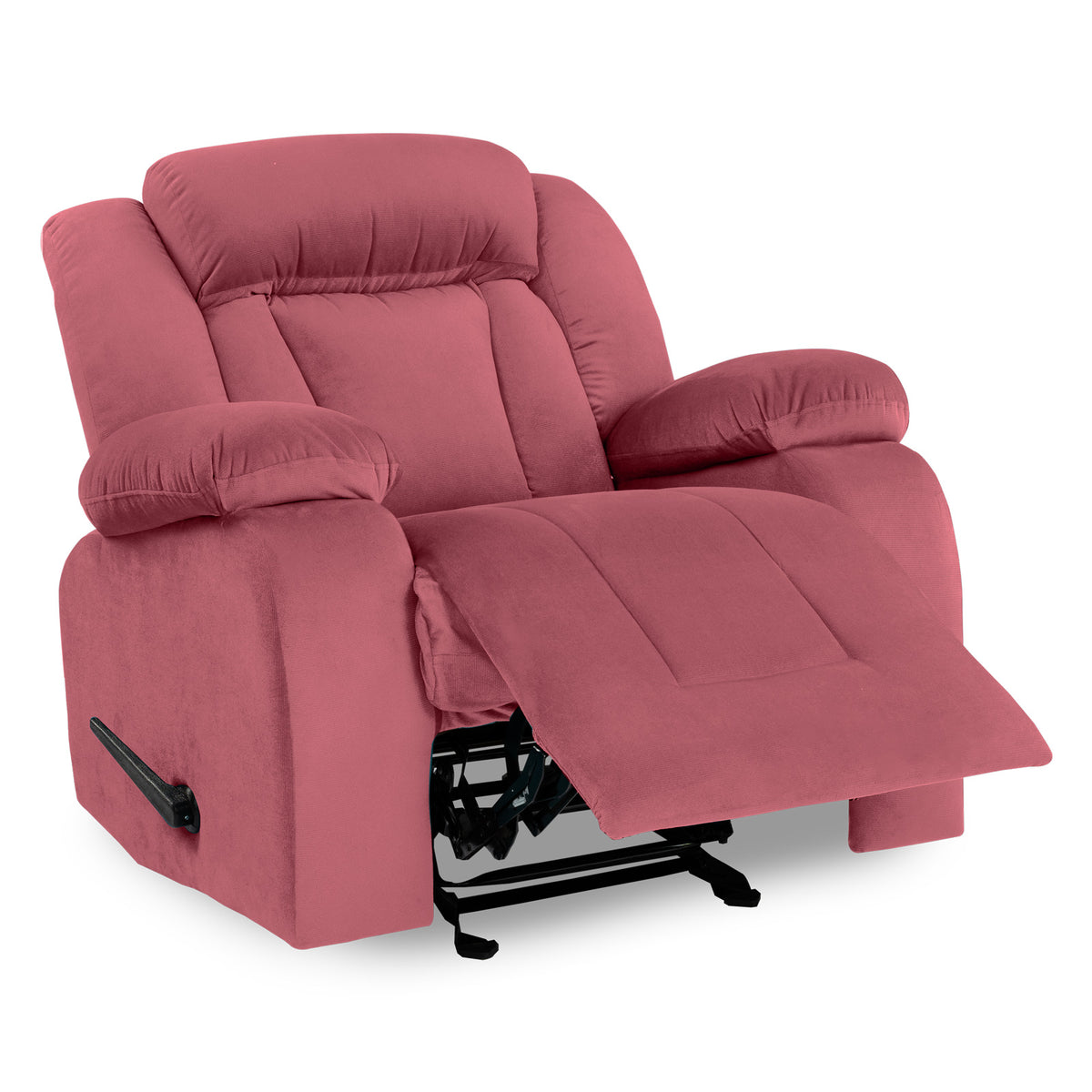 Velvet Classic Recliner Chair - NZ50 Dark Pink Classic