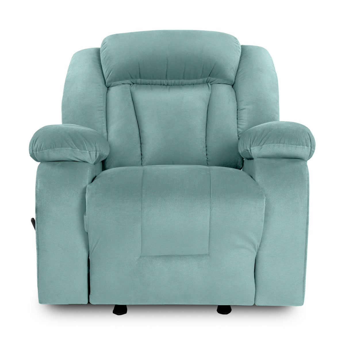 Velvet Classic Recliner Chair - NZ50 Light Turquoise Rocking & Rotating
