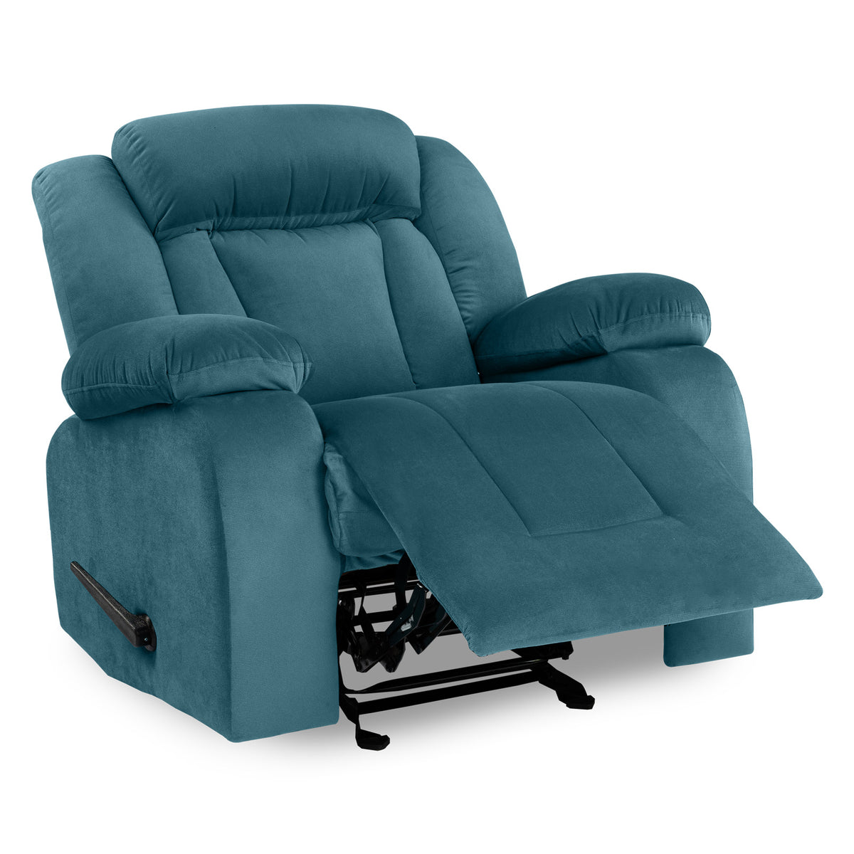 Velvet Classic Recliner Chair - NZ50 Dark Turquoise Rocking