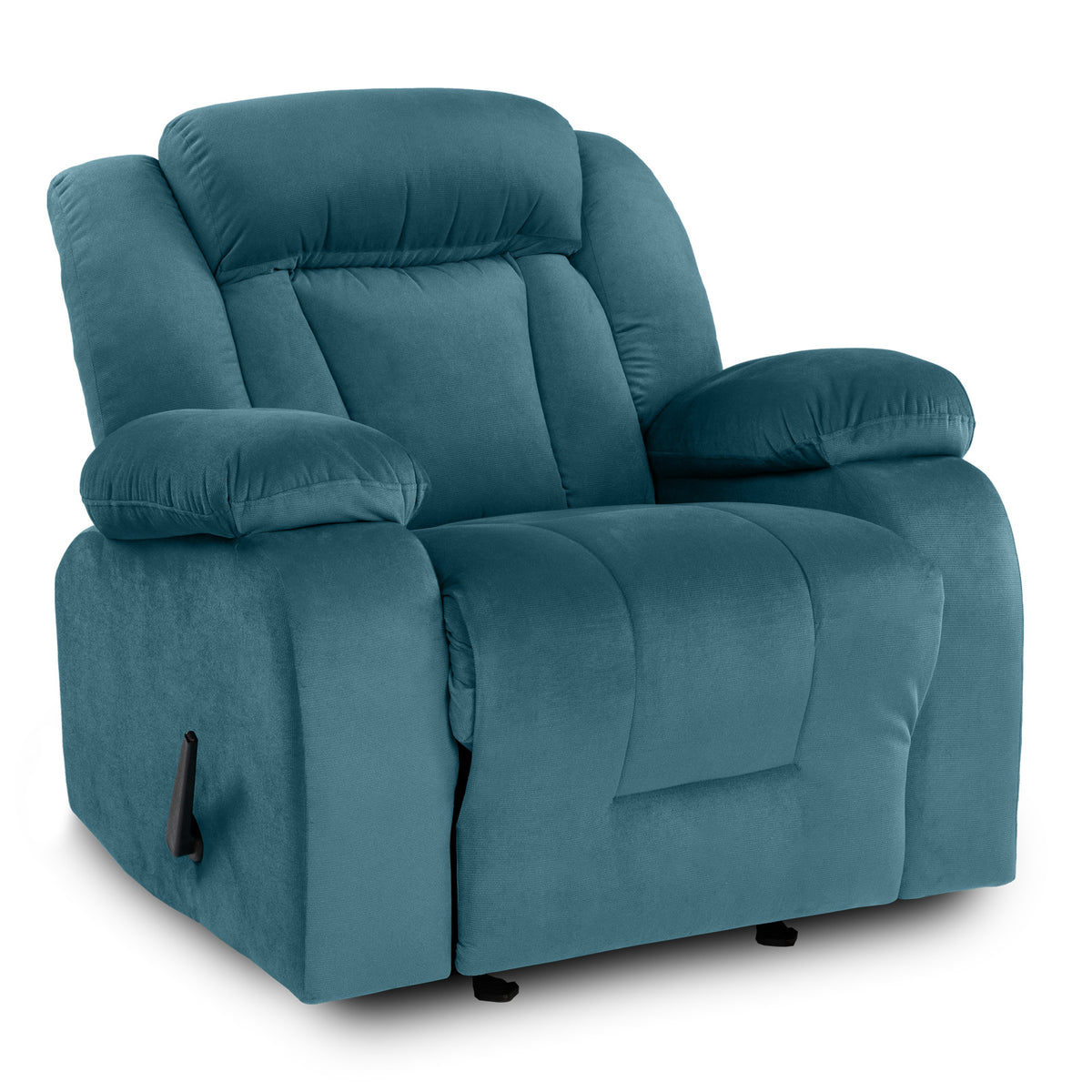 Velvet Classic Recliner Chair - NZ50 Dark Turquoise Rocking