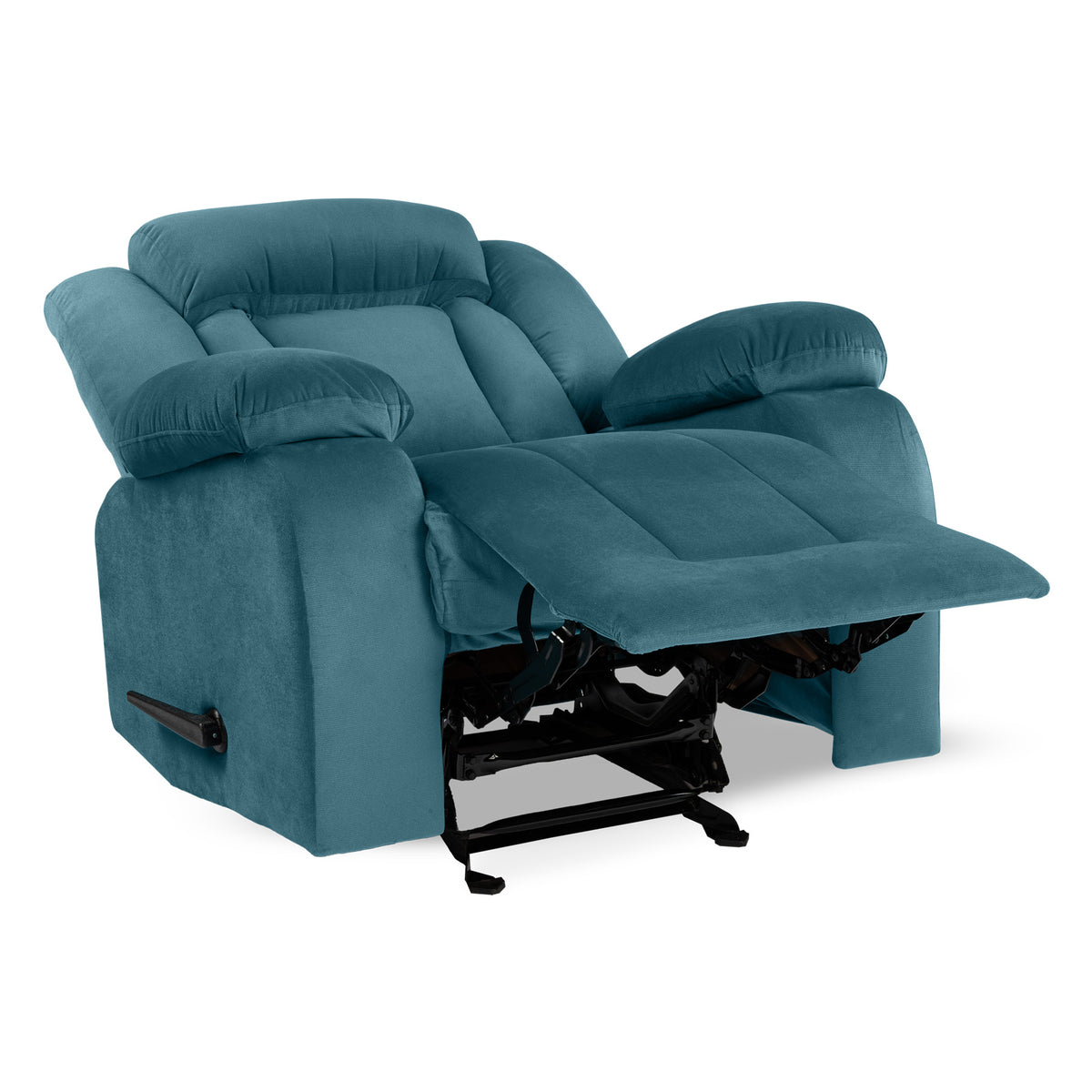Velvet Classic Recliner Chair - NZ50 Dark Turquoise Rocking