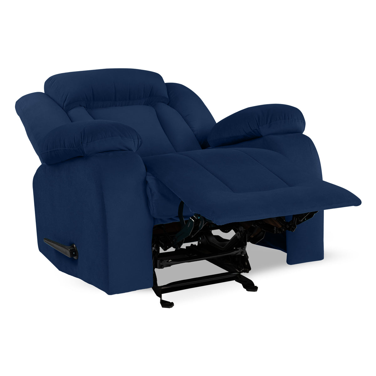 Velvet Classic Recliner Chair - NZ50 Dark Blue Classic