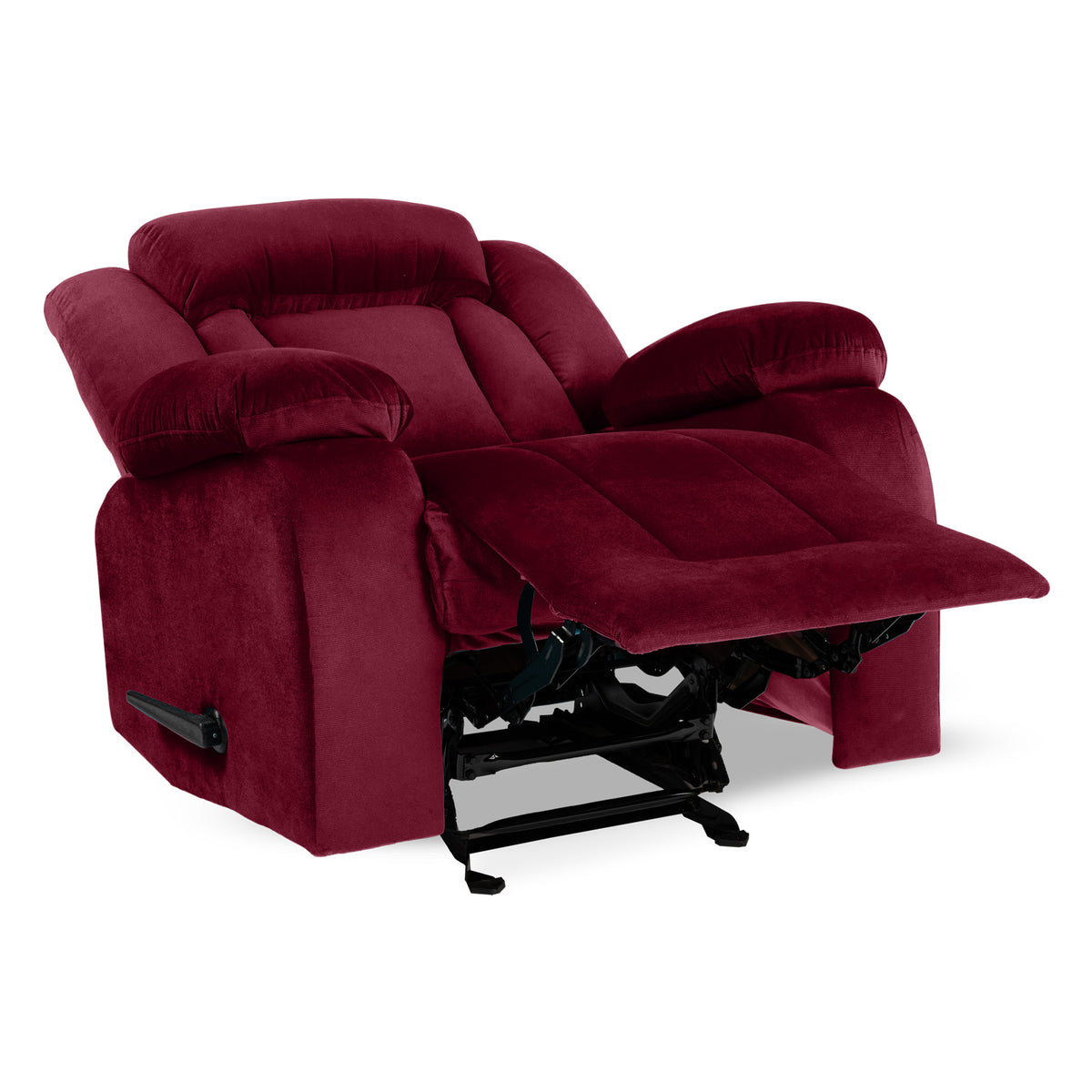 Velvet Classic Recliner Chair - NZ50 Burgundy Classic