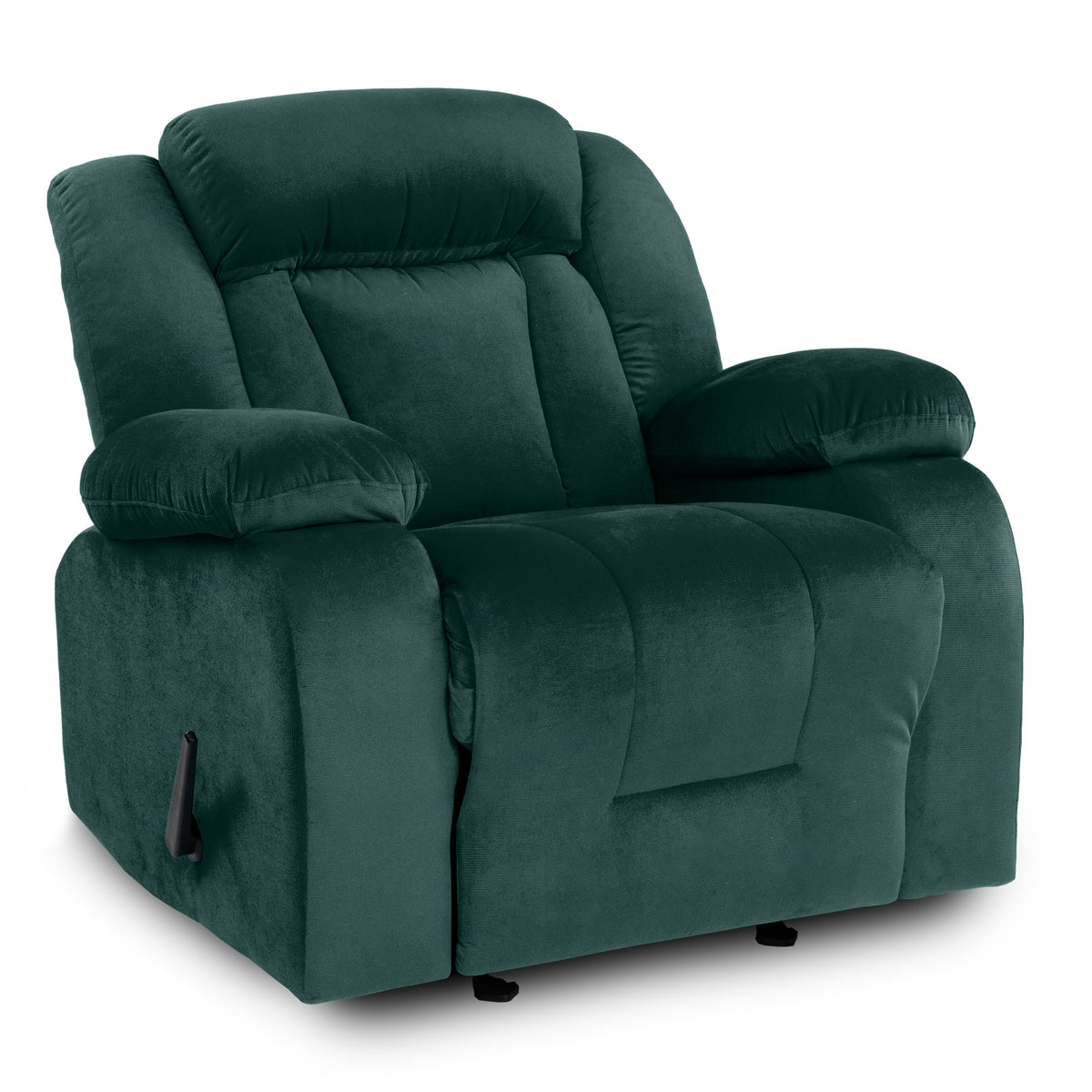 Velvet Classic Recliner Chair - NZ50 Dark Green Classic