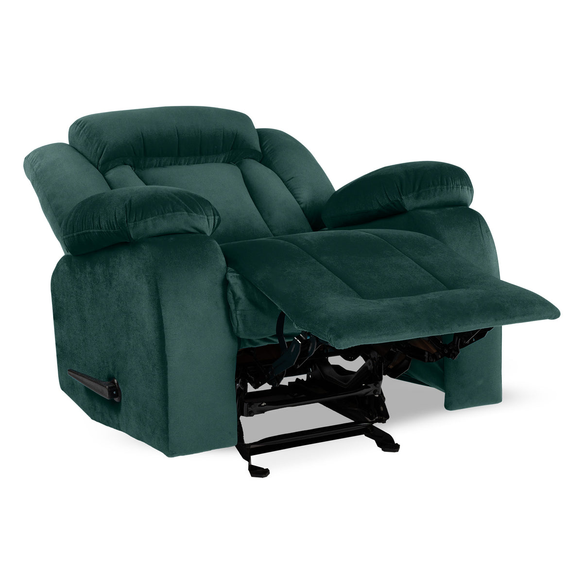 Velvet Classic Recliner Chair - NZ50 Dark Green Classic