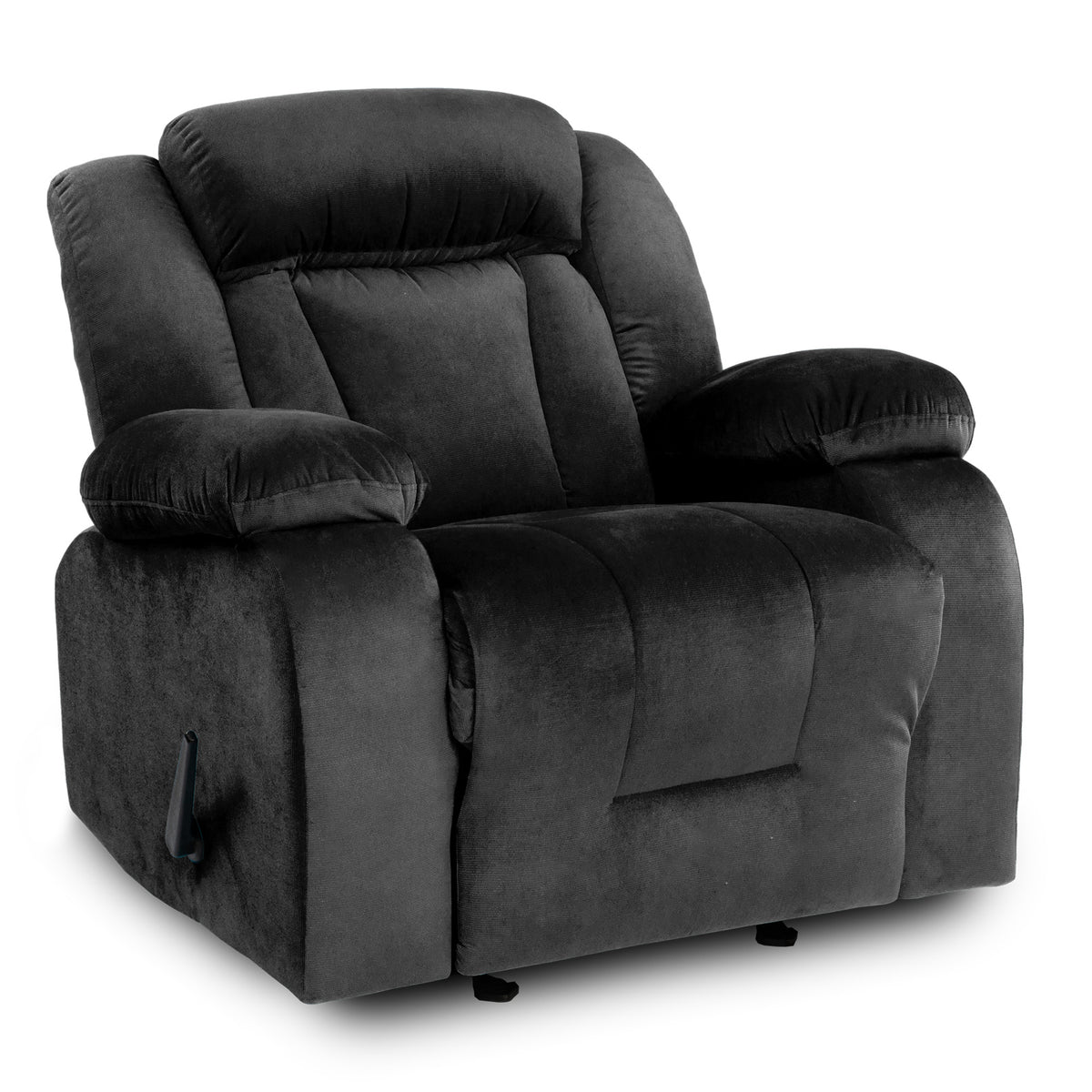 Velvet Classic Recliner Chair - NZ50 Black Classic