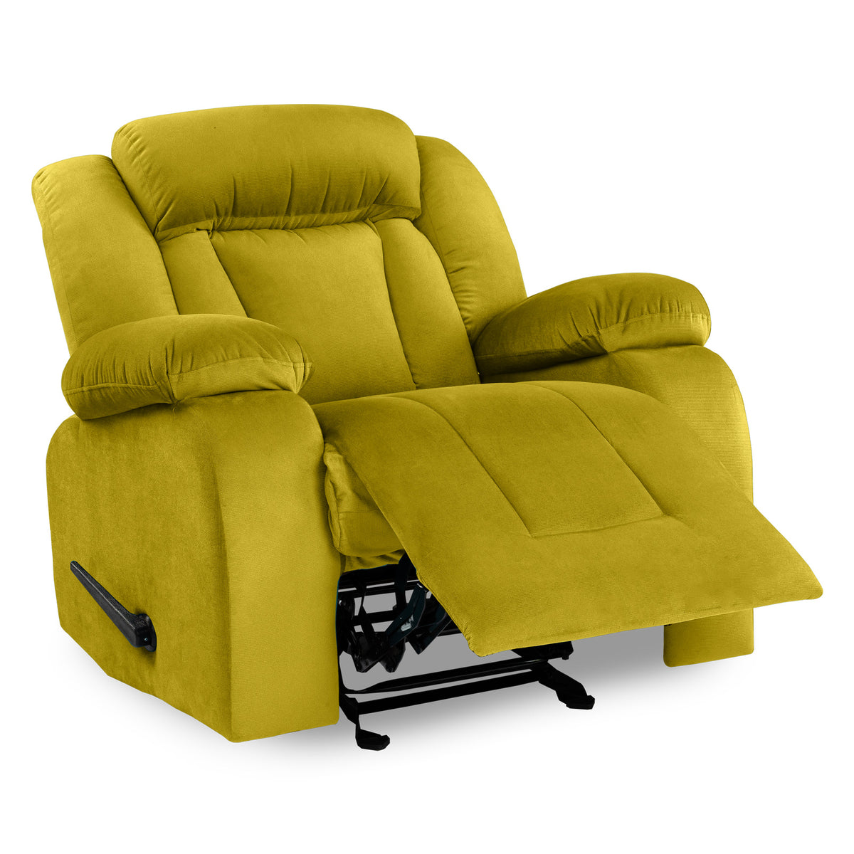 Velvet Classic Recliner Chair - NZ50 Gold Rocking