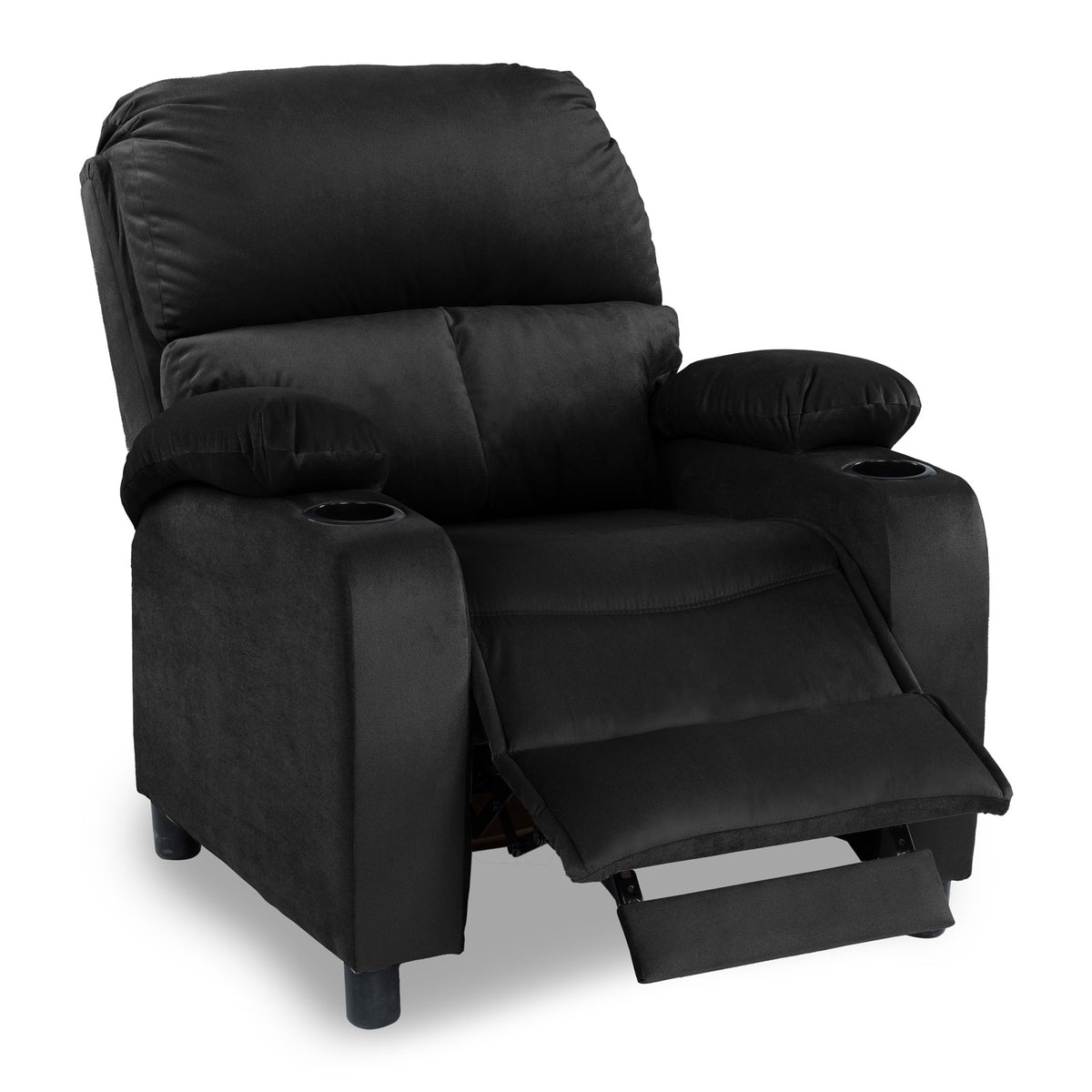 Velvet Classic Cinematic Recliner Chair with Cups Holder - NZ70 Gold