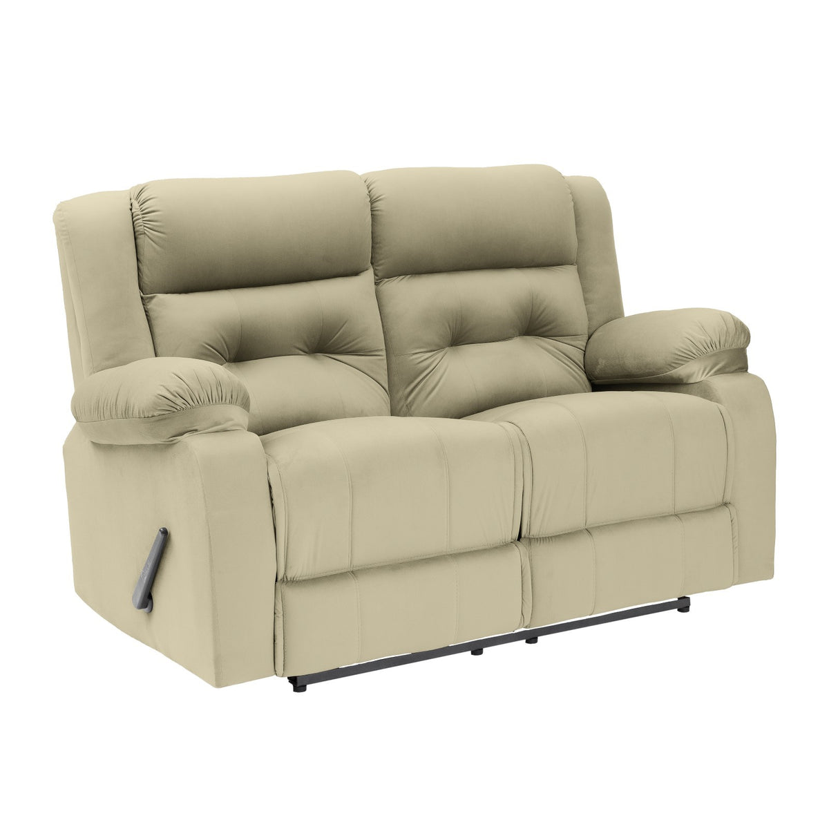 Velvet Double Recliner Chair - NZ30 Dark Ivory