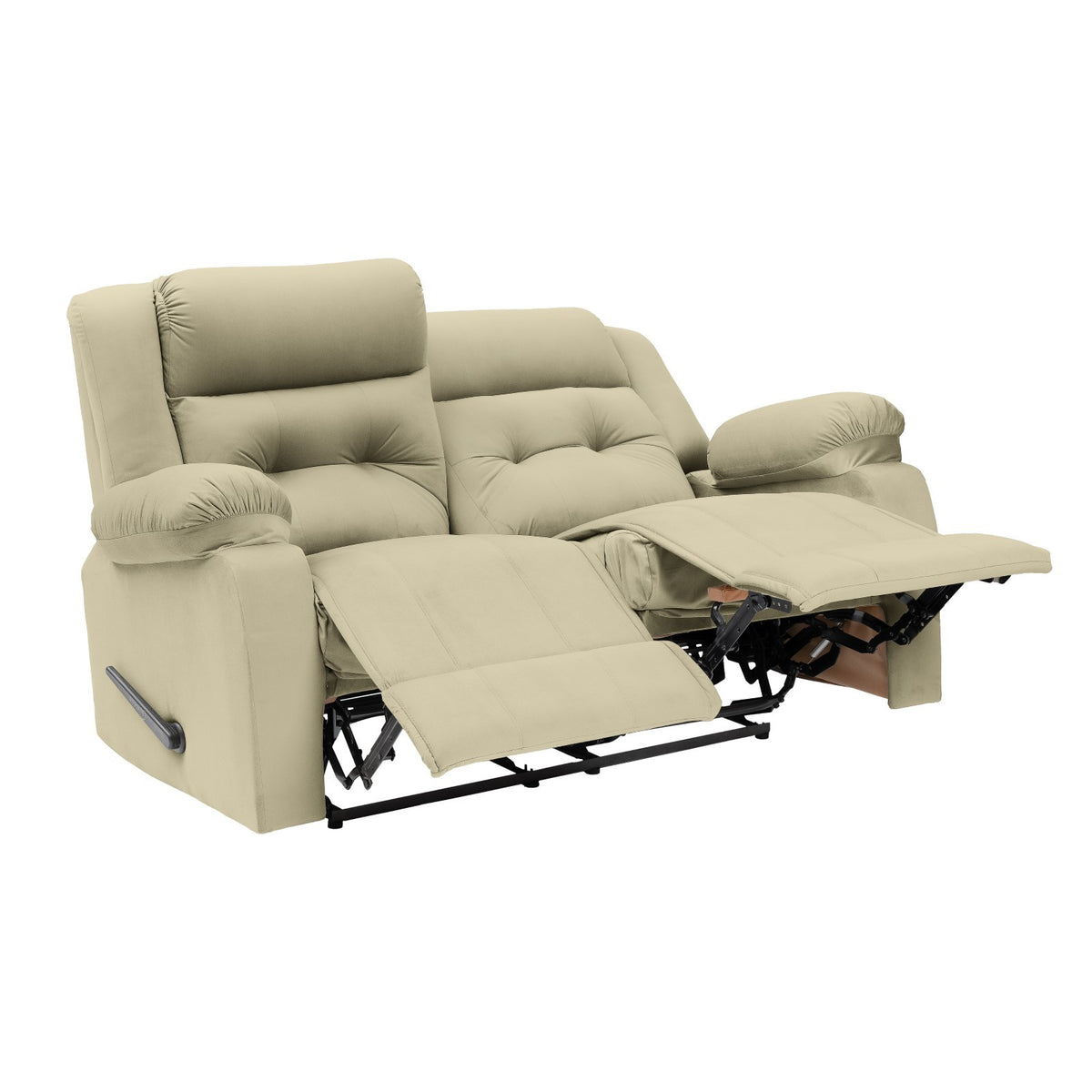 Velvet Double Recliner Chair - NZ30 Dark Ivory