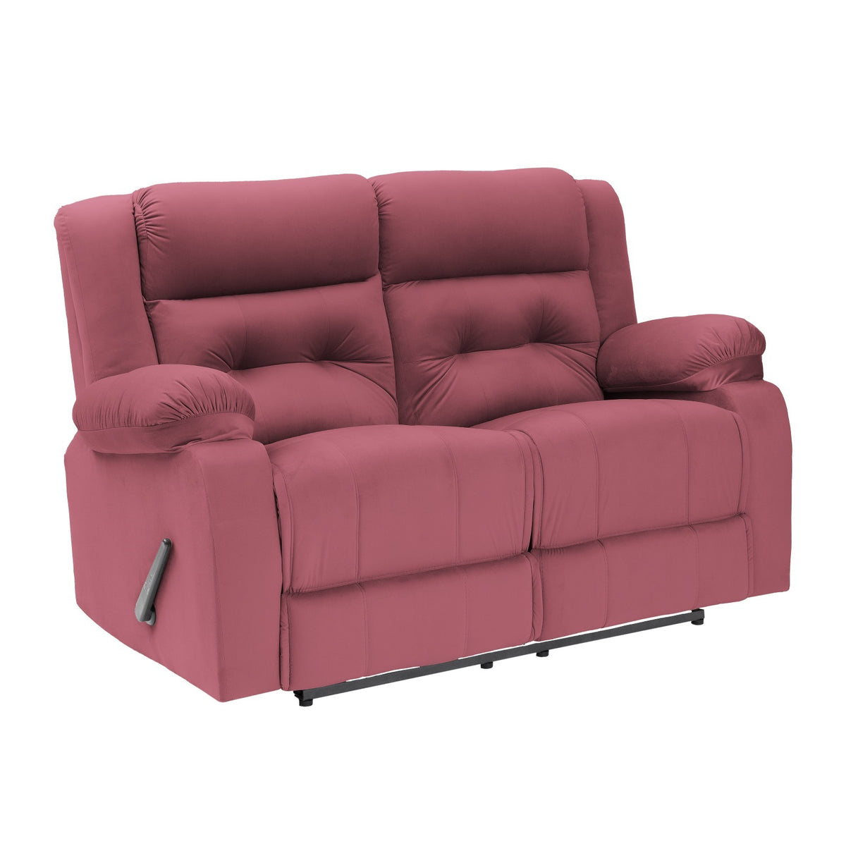 Velvet Double Recliner Chair - NZ30 Dark Pink