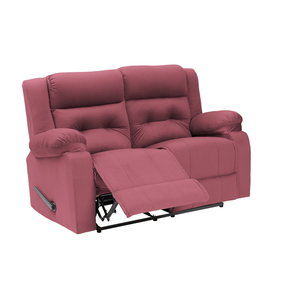 Velvet Double Recliner Chair - NZ30 Dark Pink