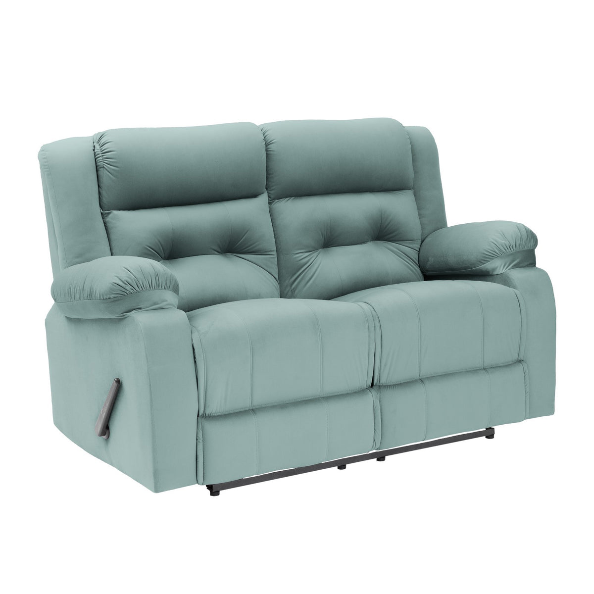 Velvet Double Recliner Chair - NZ30 Light Turquoise