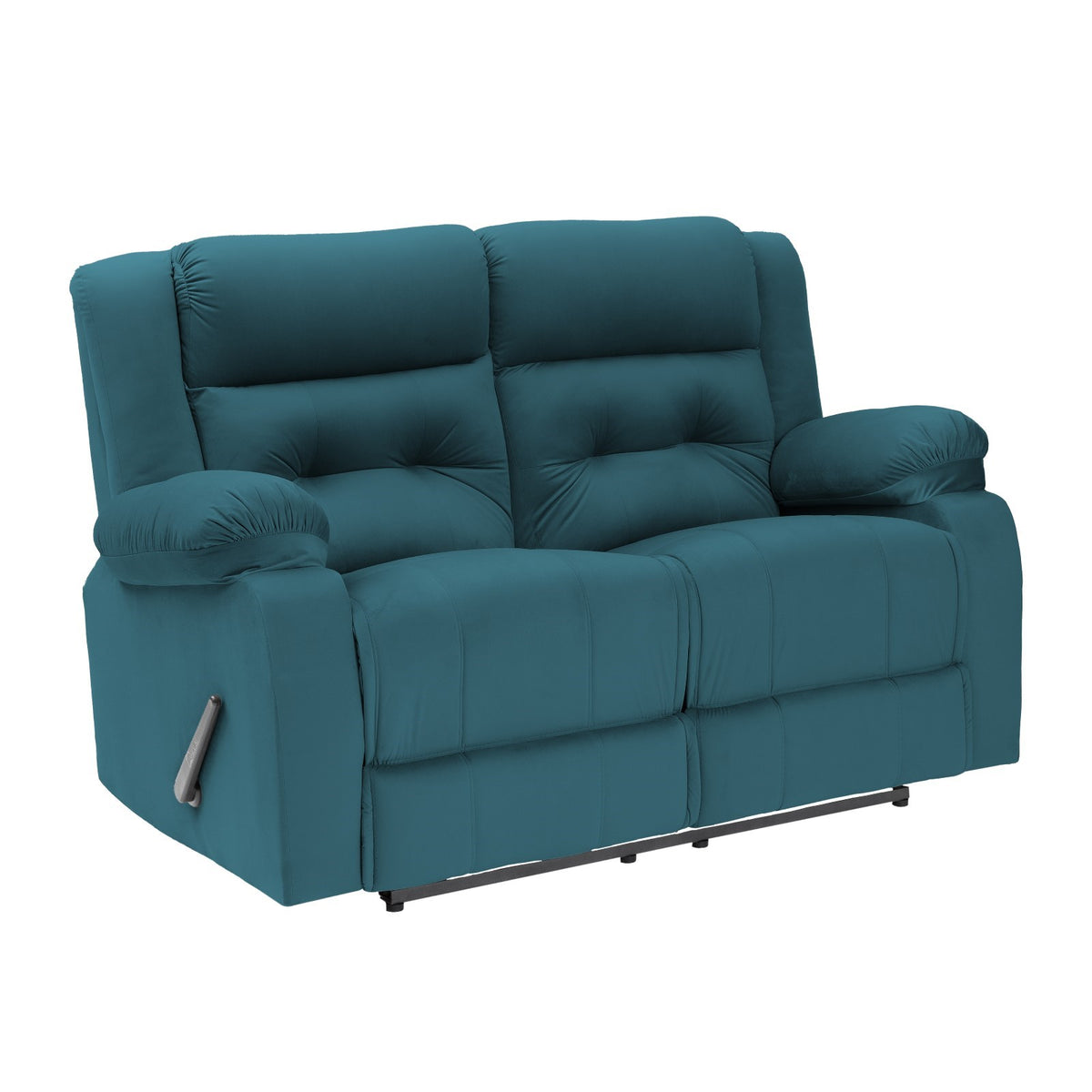 Velvet Double Recliner Chair - NZ30 Dark Turquoise