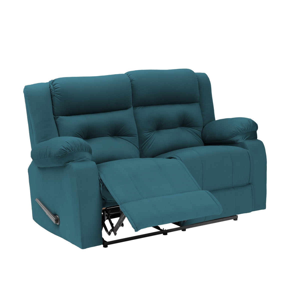 Velvet Double Recliner Chair - NZ30 Dark Turquoise