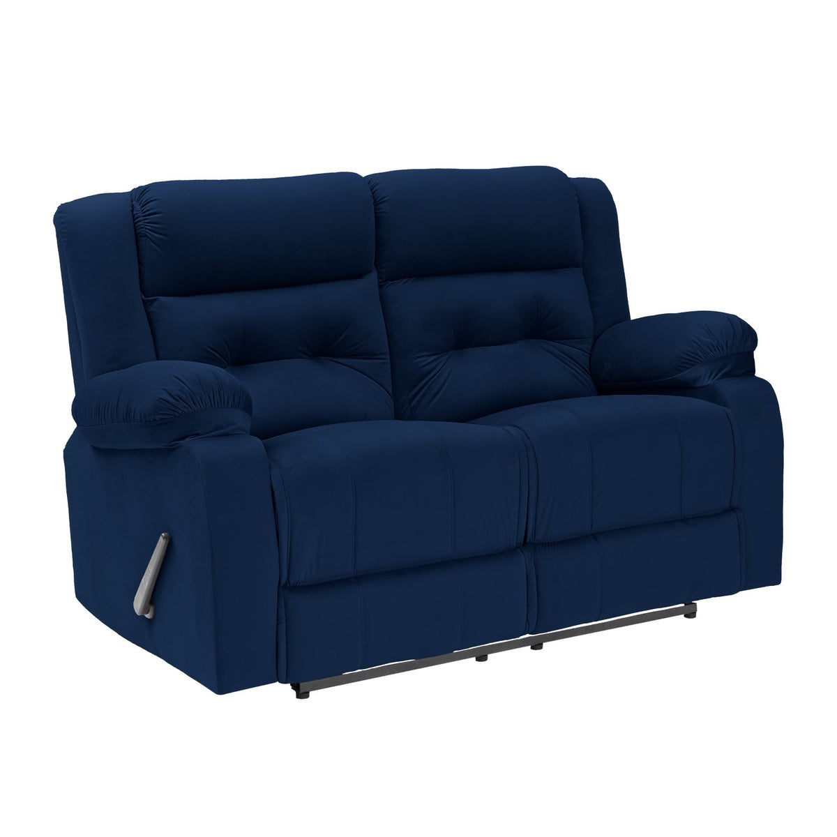 Velvet Double Recliner Chair - NZ30 Dark Blue
