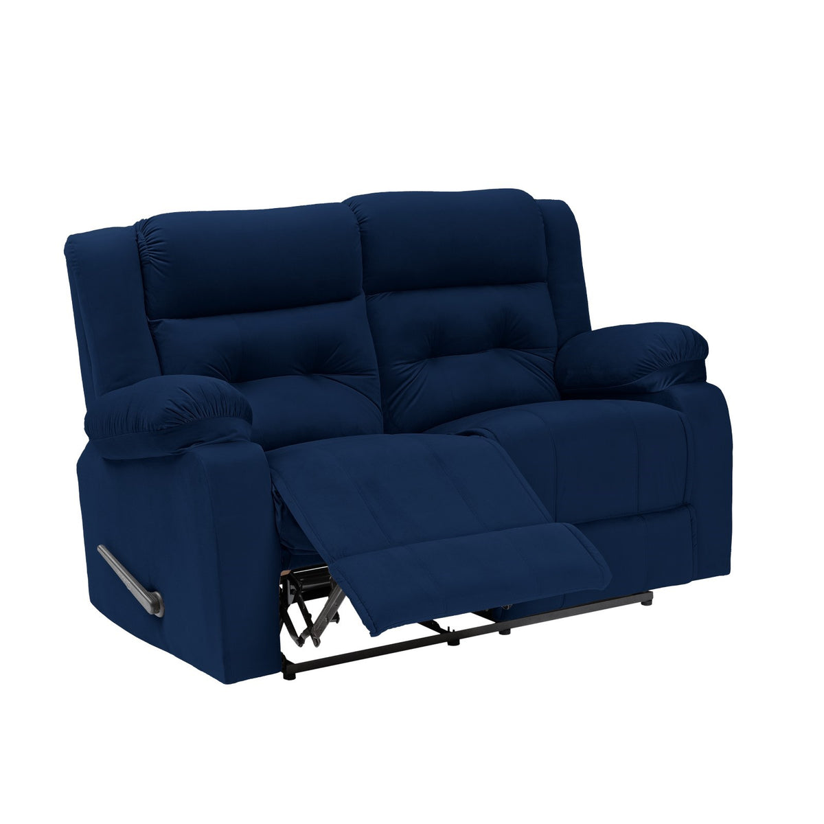 Velvet Double Recliner Chair - NZ30 Dark Blue