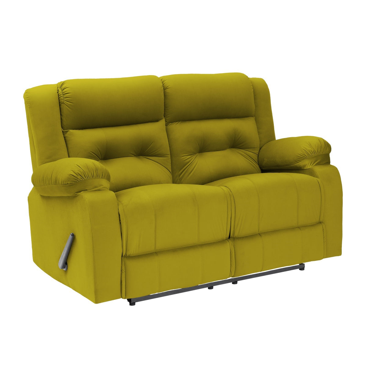 Velvet Double Recliner Chair - NZ30 Gold