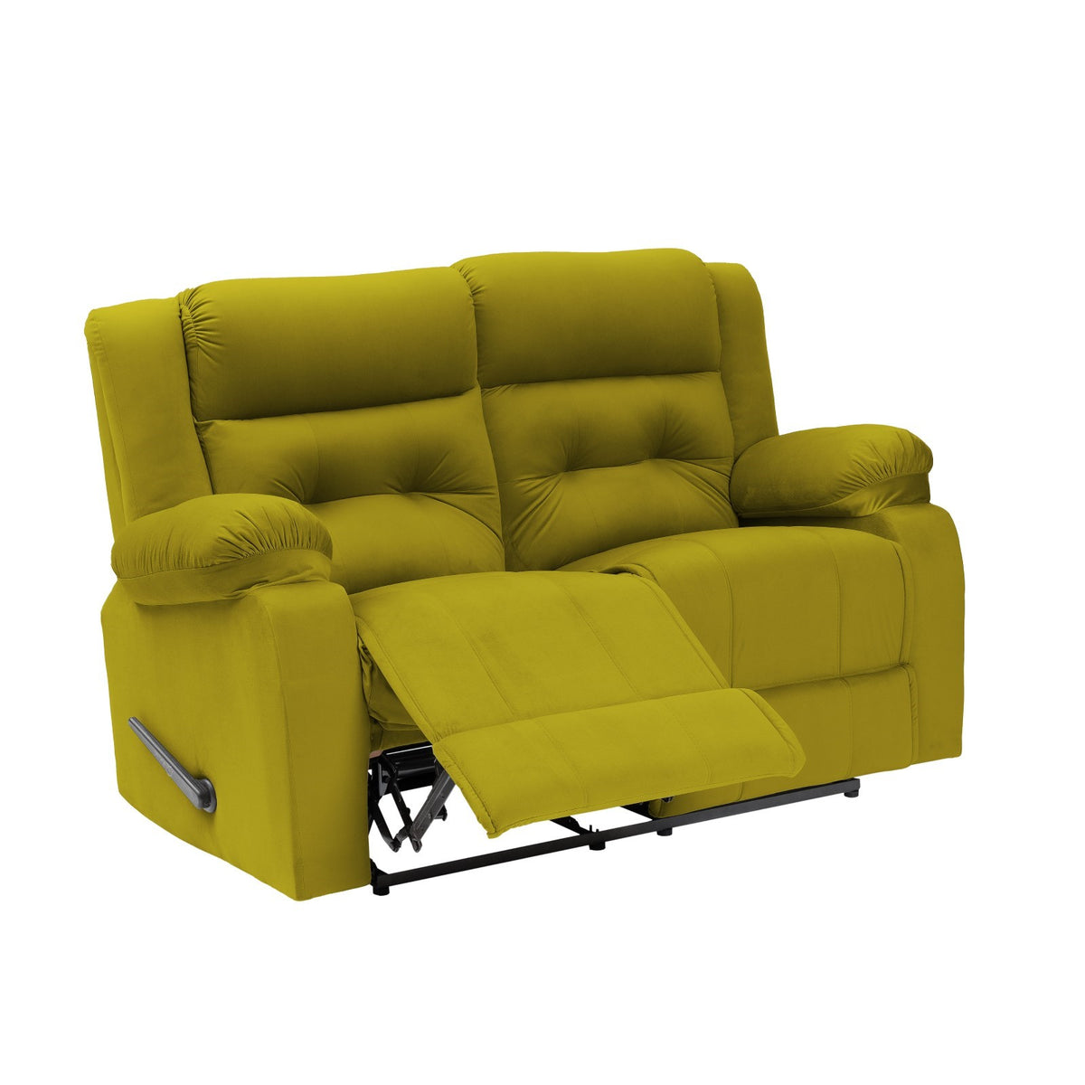 Velvet Double Recliner Chair - NZ30 Gold