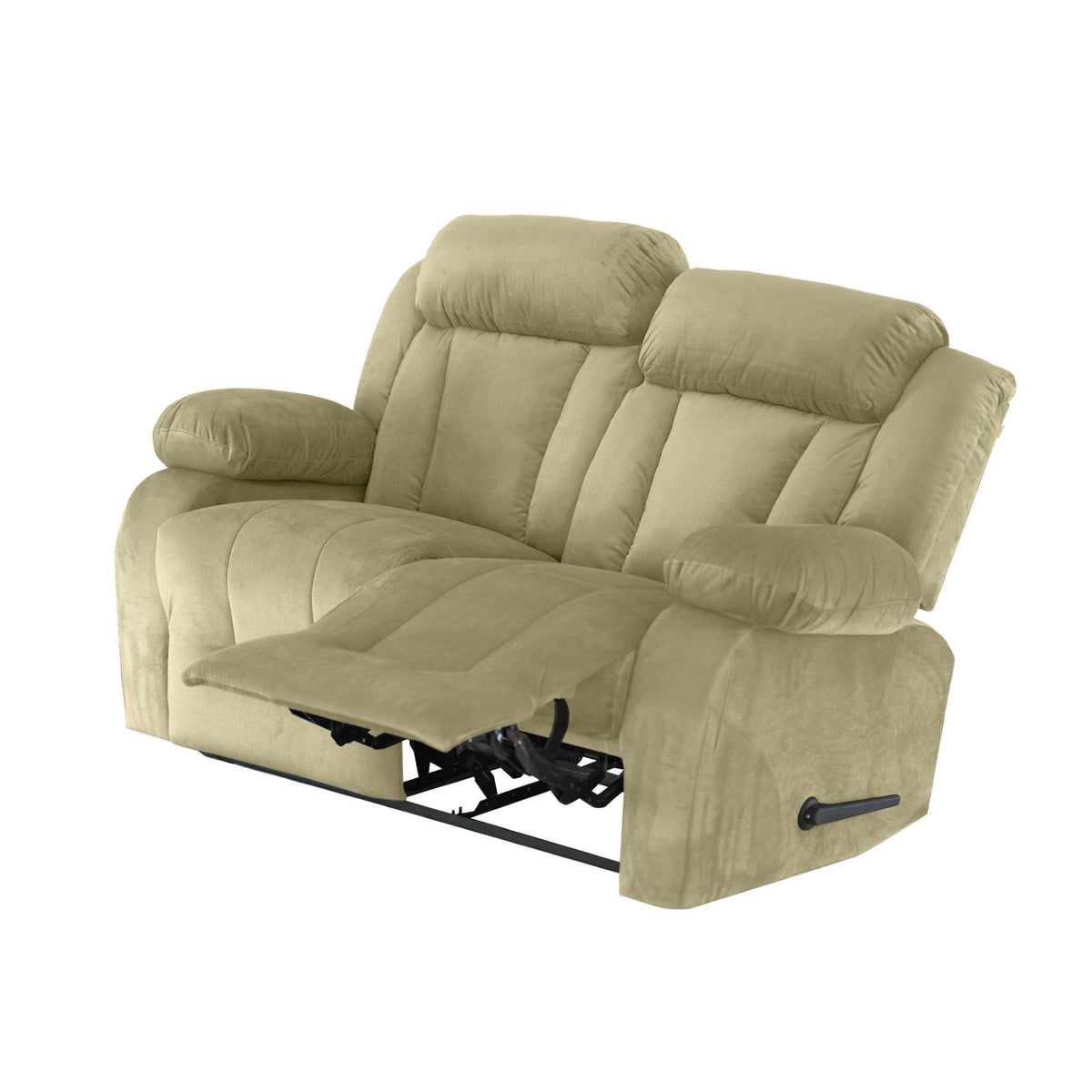 Velvet Double Recliner Chair - NZ50 Dark Ivory