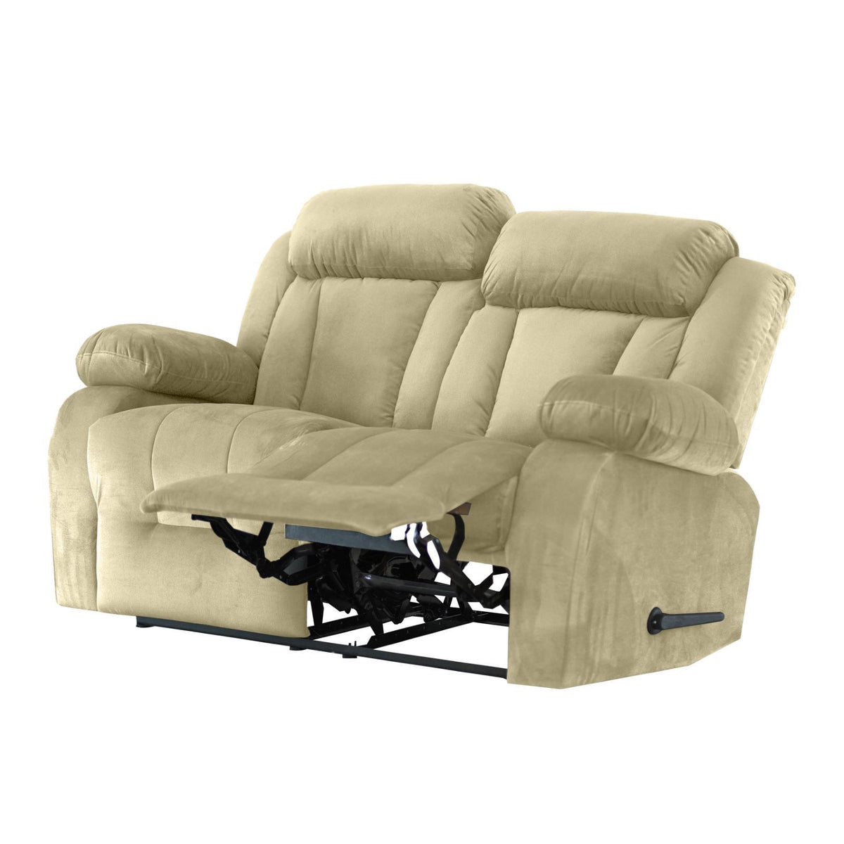 Velvet Double Recliner Chair - NZ50 Dark Ivory