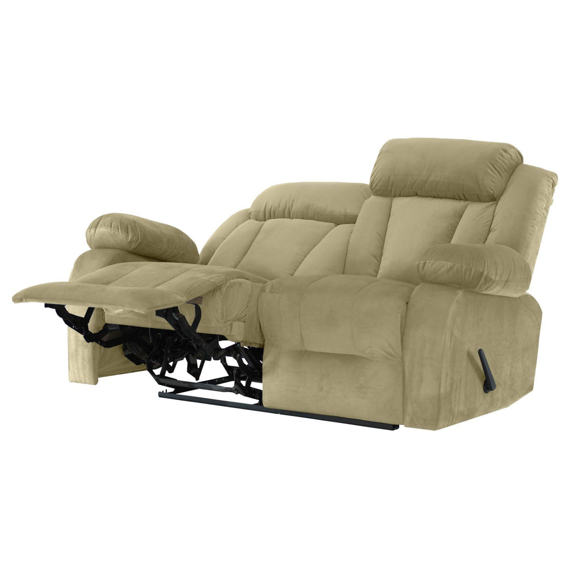 Velvet Double Recliner Chair - NZ50 Dark Ivory